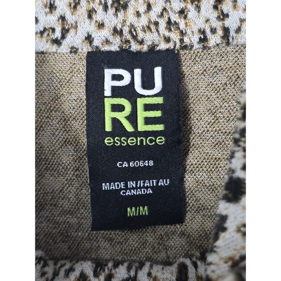 Pure Essence Pure Essence Cowl Neck Leopard Print Long Sleeve Shift Dress Med - Picture 6 of 7